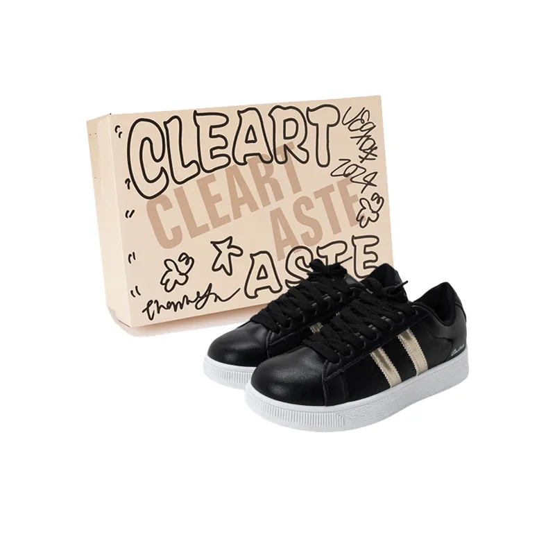 CLEARTASTE Anti Slip And Wear Resistant Lightweight Height Increasing Low Top Skateboard Shoes Unisex-0