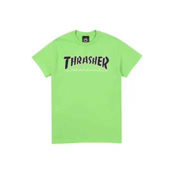 Thrasher SS22 T Shirt US Version Unisex Light Green