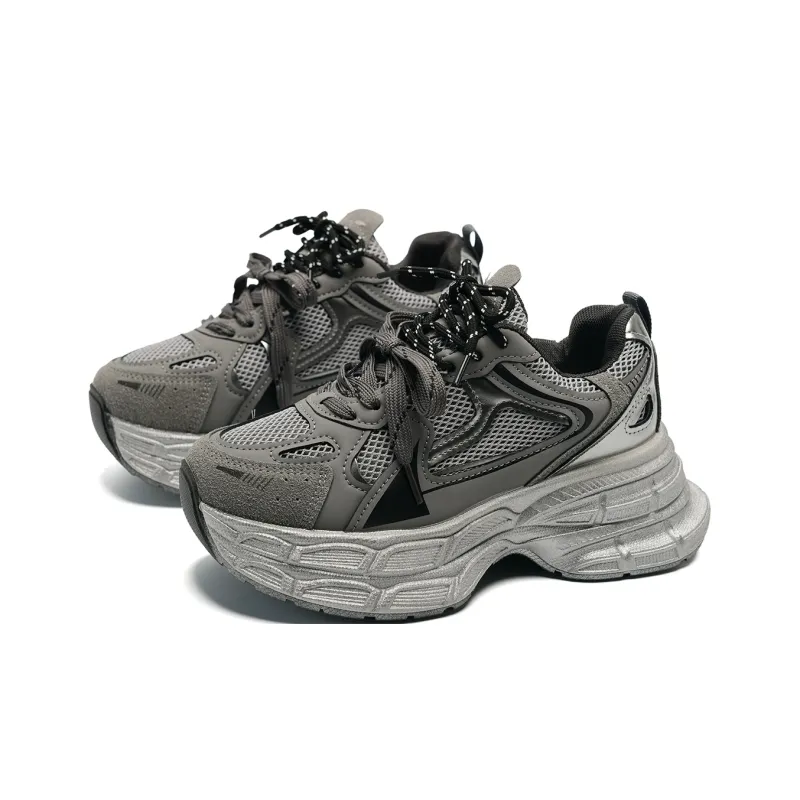 KAAVER OTTO Cushioning Height Increasing Abrasion Resistant Slip Resistant Chunky Sneakers Women's-14