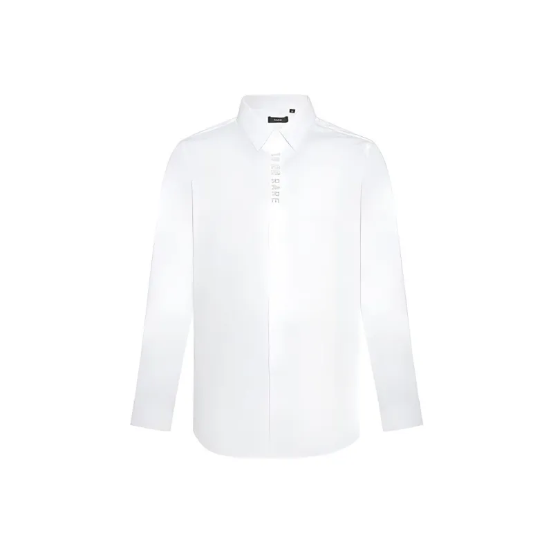 RARE Long Sleeved Shirt Men's White-0