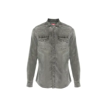 DIESEL Shirts Men Gray