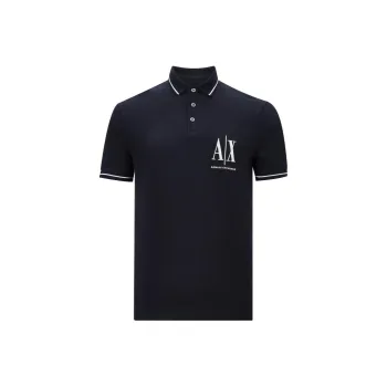 ARMANI EXCHANGE Polo Shirt Men's Blue