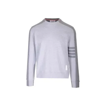 THOM BROWNE 4 Bar Striped Crewneck Sweatshirt
