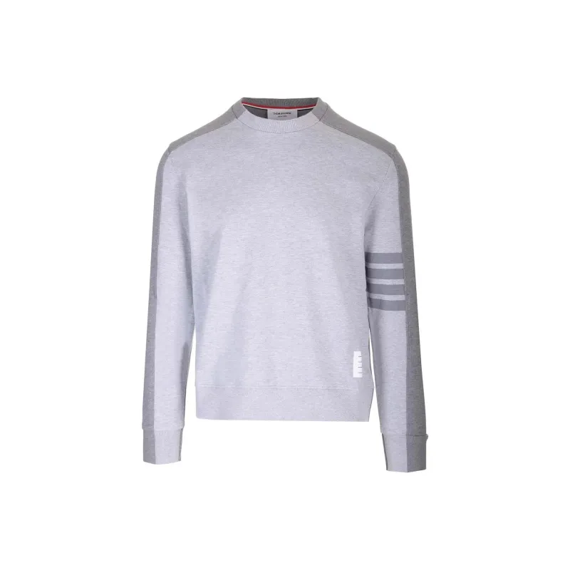 THOM BROWNE 4 Bar Striped Crewneck Sweatshirt-0
