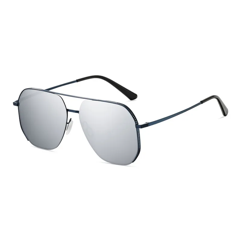 Yamaichi Maru Stainless Steel Irregular Shape Sunglasses Unisex-6
