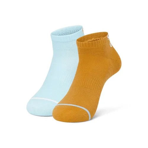 Skechers Mountain And Wild Outdoor Series Ankle Socks Women's 2 Pack Honey Yellow/Radiant Blue 05QV