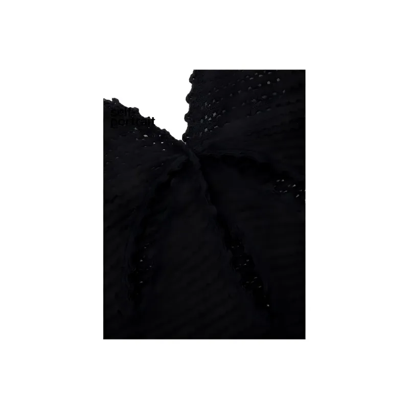 Self portrait Slip Dresses Women's Classic Black-5