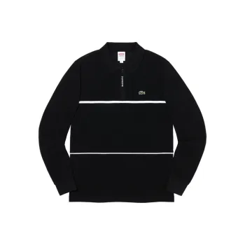Supreme Lacoste Pique Zip L/S Polo