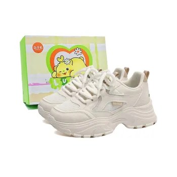Budding Bear Anti Slip Wear Resistant Breathable Lightweight Height Increasing Low Top Chunky Sneakers Women's Box