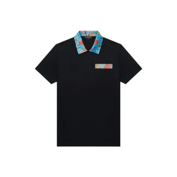 VERSACE Polo Shirts Men Black