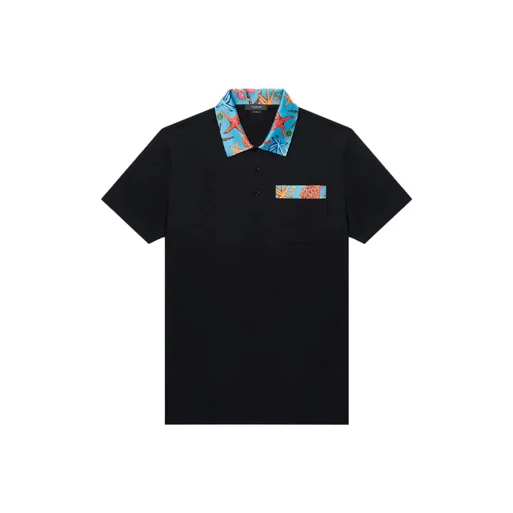 VERSACE Polo Shirts Men Black-0