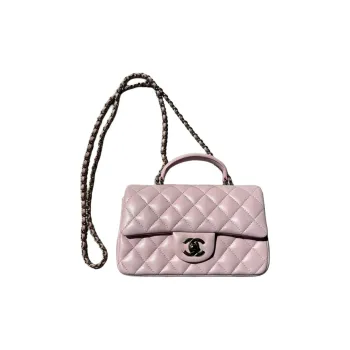 CHANEL Classic Flap CF Sheepskin Flap Bag, Shoulder Bag, Crossbody Bag, Handbag Women's Cherry Blossom Pink