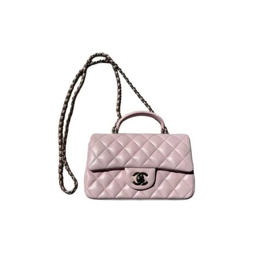 CHANEL Classic Flap CF Sheepskin Flap Bag, Shoulder Bag, Crossbody Bag, Handbag Women's Cherry Blossom Pink