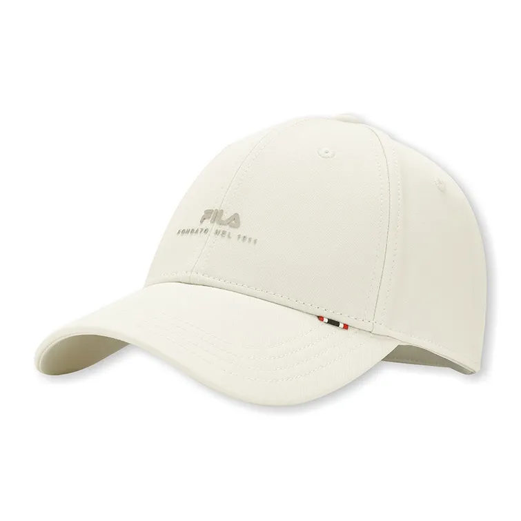 FILA Polyester Baseball Caps Unisex Steam White-1