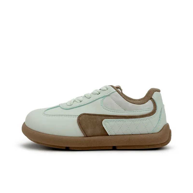 Mengsai Support Abrasion Resistant Low Top Casual Shoes Women's Mint Chocolate-1