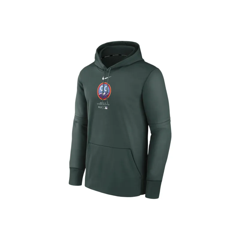 Nike Colorado Rockies City Connect Practice Men's Nike Therma Mlb Pullover Hoodie-0