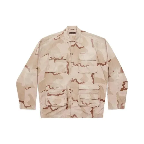 Balenciaga Shirt, Loose Fit Men's Beige