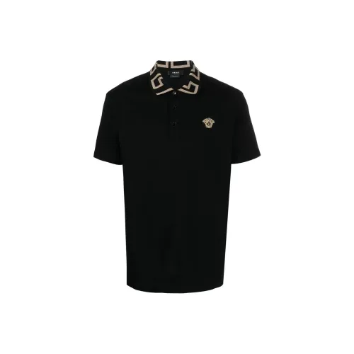 VERSACE VERSACE FW22 Polo Shirt Men's Black
