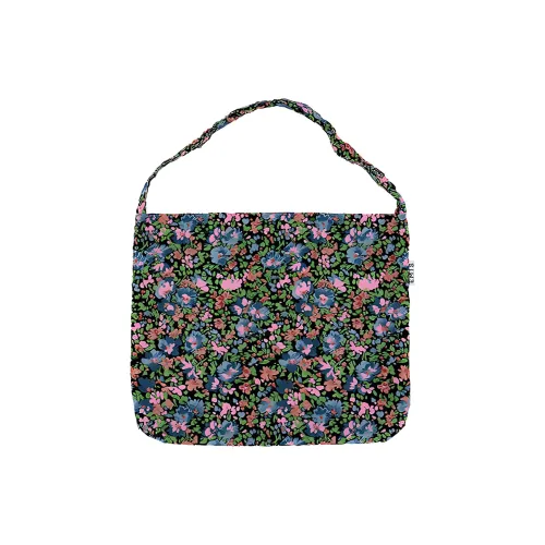 Emis Cotton Tote Bag, Shopping Bag, Shoulder Bag, Handbag Women's Painted Floral Black