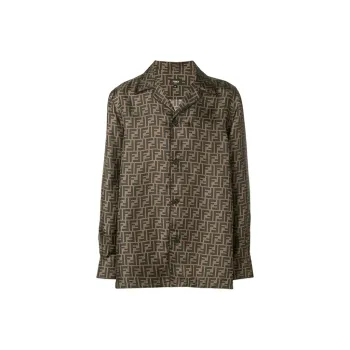FENDI Shirts Men Brown