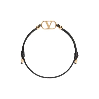 Valentino Cotton Bracelets Unisex Black