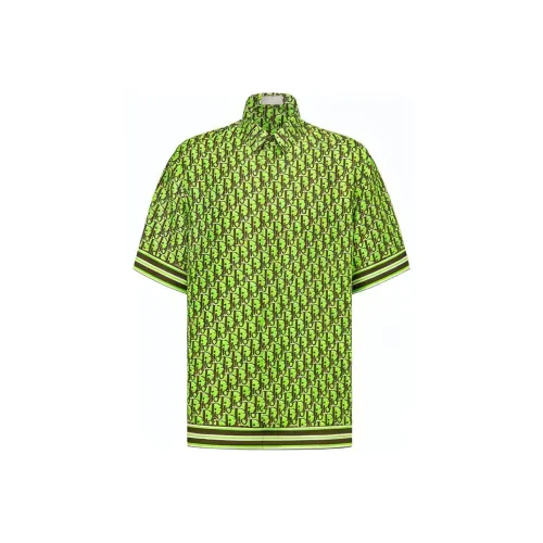 DIOR Oblique Pixel Short Sleeved Shirt