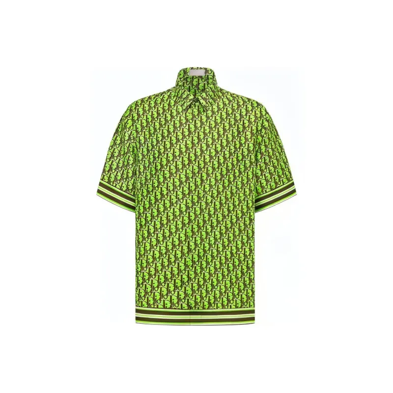 DIOR Oblique Pixel Short Sleeved Shirt-0