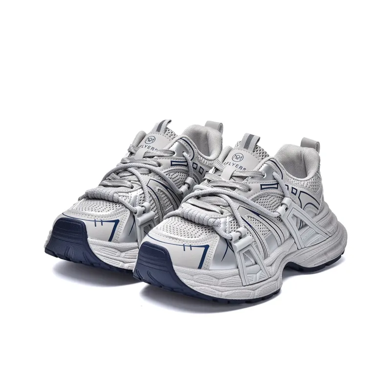 MISTERY Breathable, Slip Resistant, And Abrasion Resistant Low Top Chunky Sneakers Women's-12