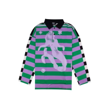 MSGM Polo Shirts Men Purple