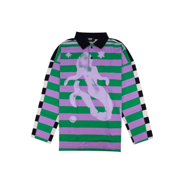 MSGM Polo Shirts Men Purple-0