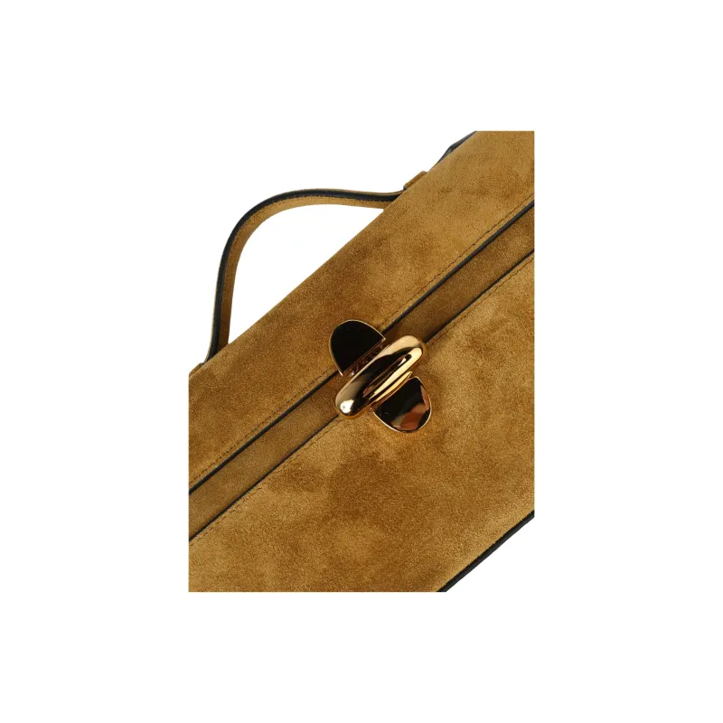 SAVETTE Calfskin Handbag Women's Dark Umber-3