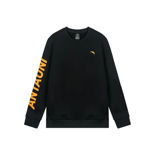 ANTA Life Collection Sweatshirts Men Black Orange