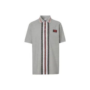 Burberry Polo Shirts Men Gray