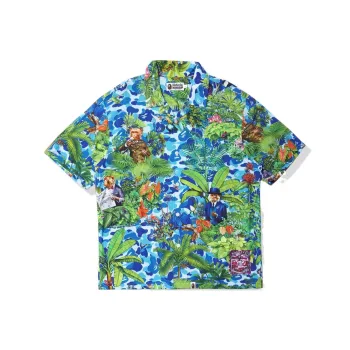 A BATHING APE X Monkey 47 Open Collar S/S Shirt