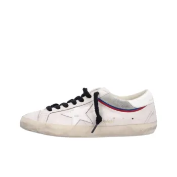 Golden Goose Super Star White Grey Red Blue
