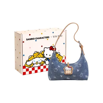 TOUTOU Hello Kitty Collaboration Hello Kitty Fabric One Shoulder Bag Regular Women's Denim Blue