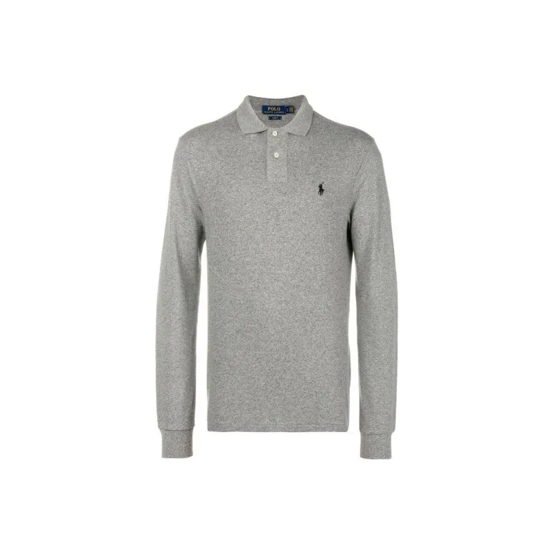 Polo Ralph Lauren Logo Embroidered Long Sleeved Polo Shirt-0