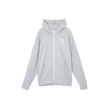PUMA NEKO GRAPHIC T7 FZ HOODIE Sweatshirt Unisex Light Mixed Gray