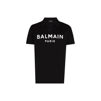 BALMAIN Polo Shirts Men Black