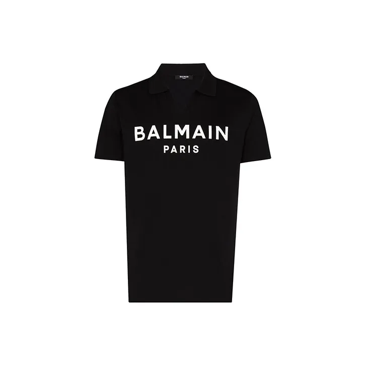 BALMAIN Polo Shirts Men Black-0