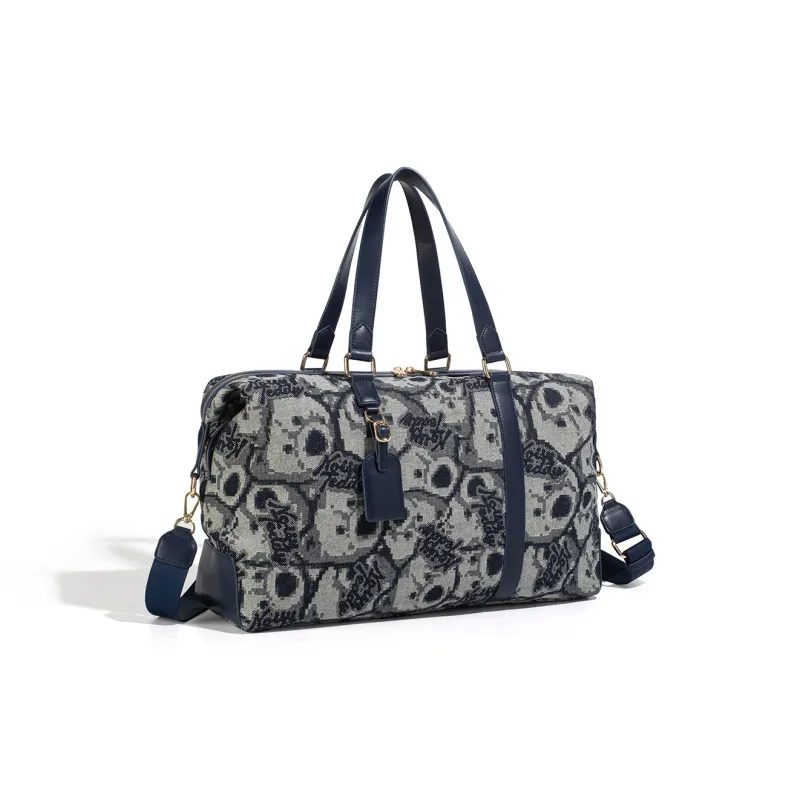 NOISY TEDDY Denim Travel Bag 20L Unisex Denim Blue-4