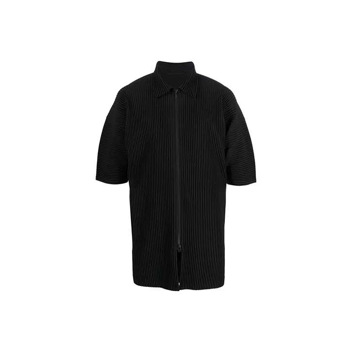 Homme Plissé Issey Miyake Shirts Men Black-0