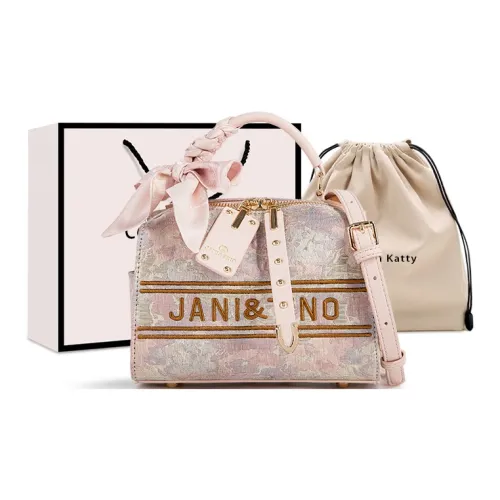 CentarlKatty PU Boston Bag Handbag Women's Bright Future Powder