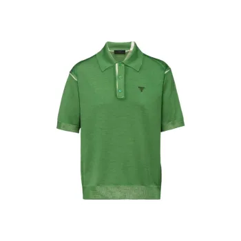 PRADA Polo Shirts Men Green