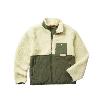 MERRELL Sherpa Mixup Jackets Coats Men's Emerald Yellow