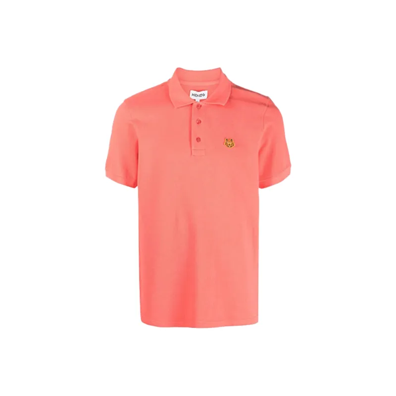KENZO Polo Shirts Men Coral Pink-0