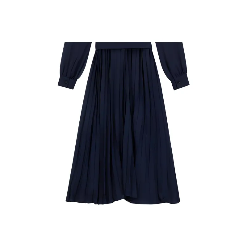 MICHAEL KORS FW24 Long Sleeved Dress Women's Dark Blue-6
