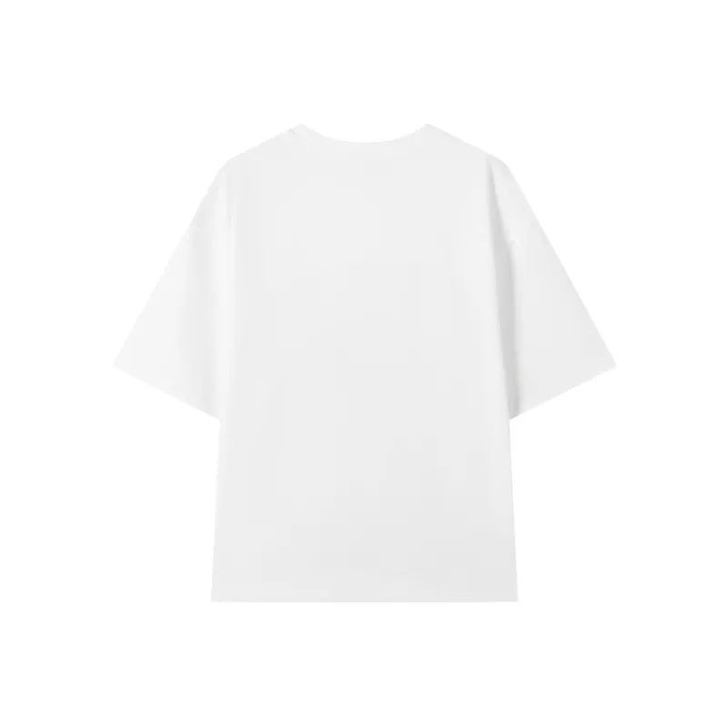 DIALOGUE Drop Shoulder Sleeve T Shirt Women's Fresh Look White-1