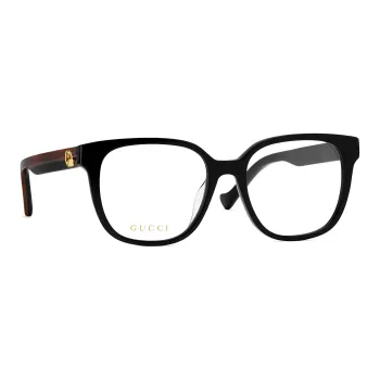 GUCCI Acetate Square Eyeglass Frames Women's Black