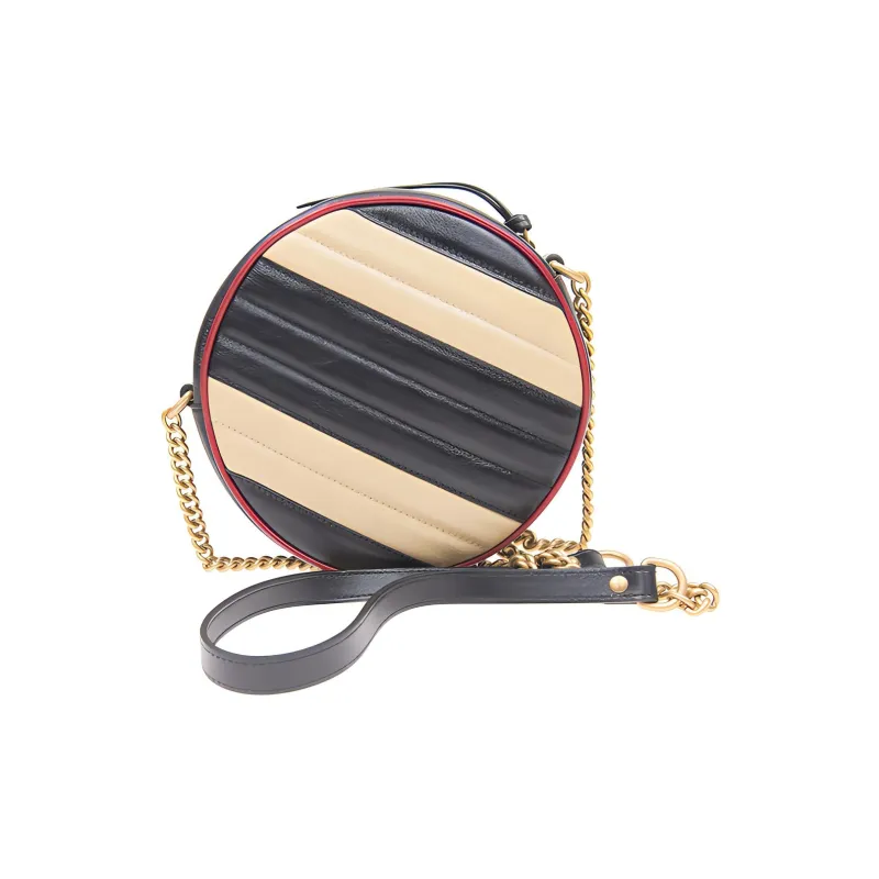GUCCI Marmont Cow Leather Round Bag, Crossbody Bag, Shoulder Bag Women's-2